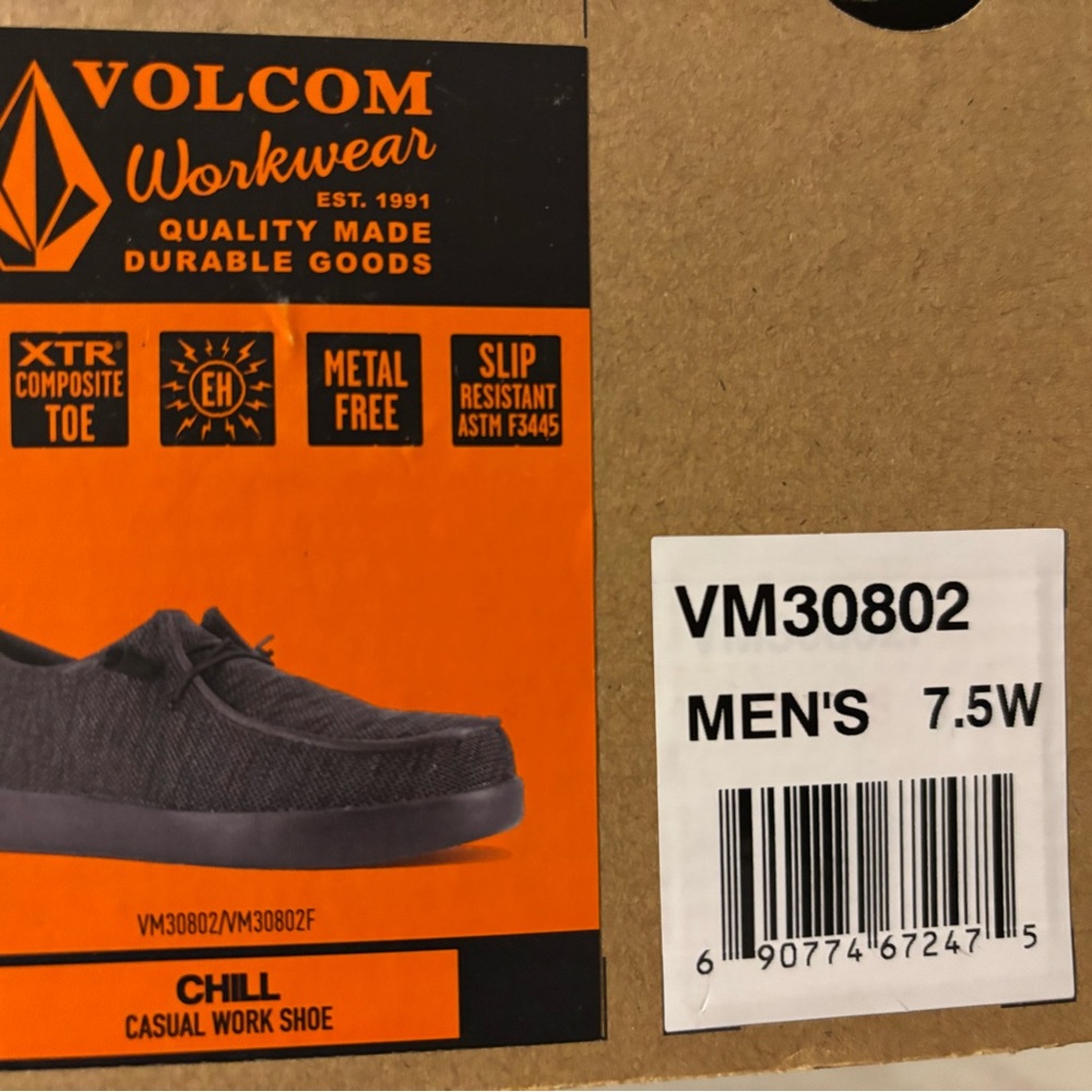 Volcom Men's Gray Casual Work Shoe